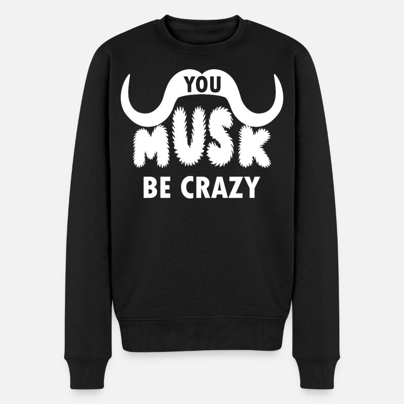 PHOTOGRAPHES BŒUFS MUSQUÉS - Pull Premium bio Homme - noir
