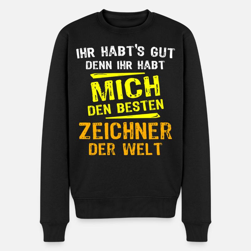 Don du dessinateur - Pull Premium bio Homme - noir