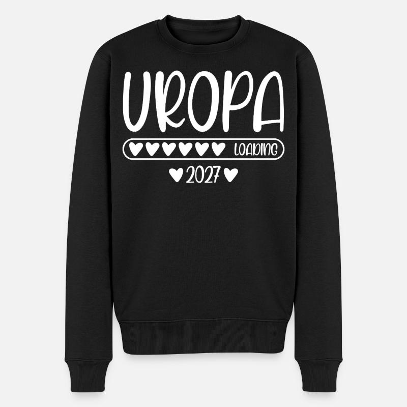 Uropa 2027 loading - Männer Premium Bio Pullover - Schwarz