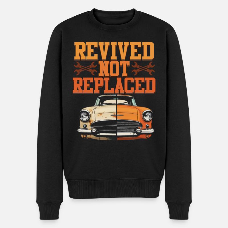 Restauration automobile relancée Non remplacée - Pull Premium bio Homme - noir