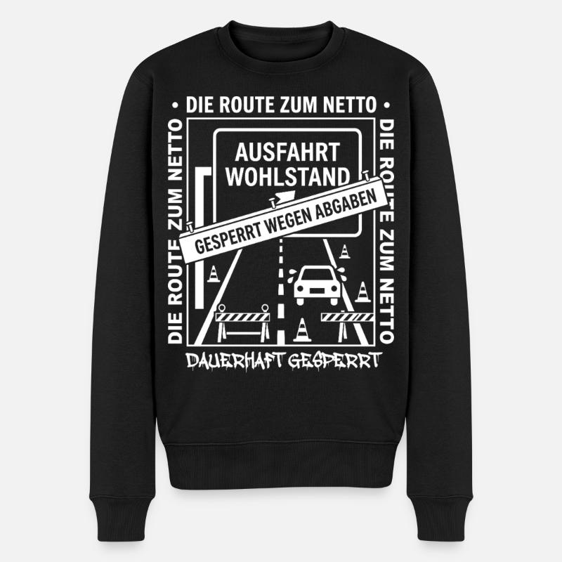 La ligne vers Netto fermée définitivement - Pull Premium bio Homme - noir
