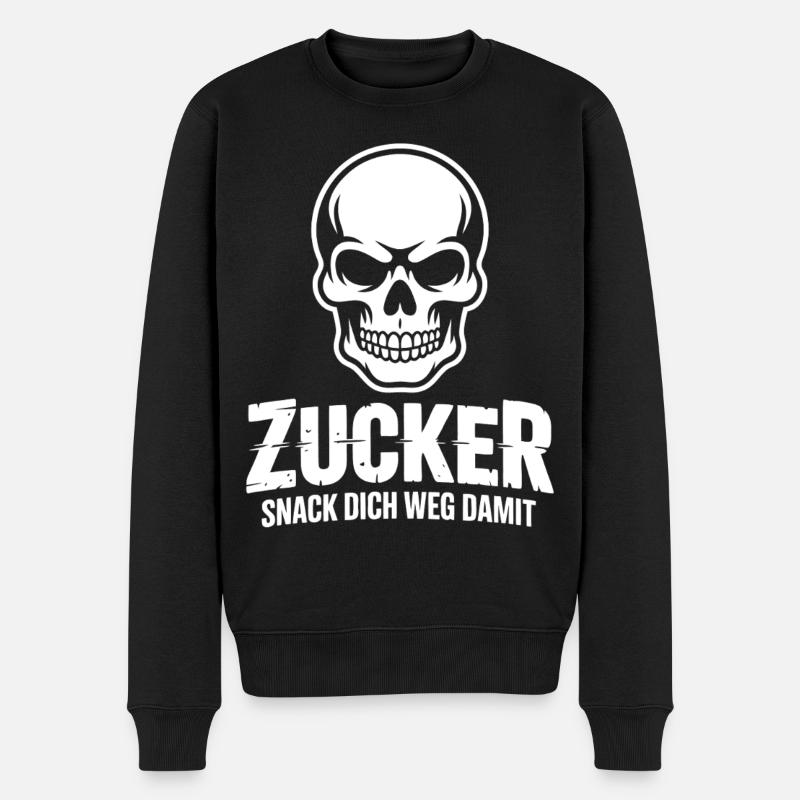 Conception de Snack Crâne de sucre - Pull Premium bio Homme - noir