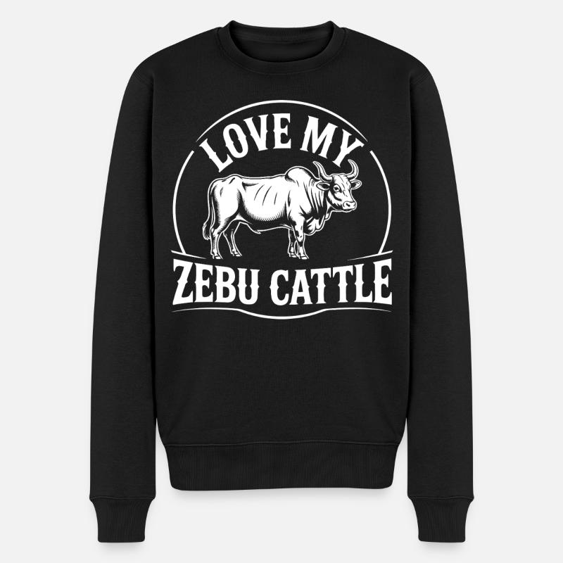 Love My Zebu - Pull Premium bio Homme - noir