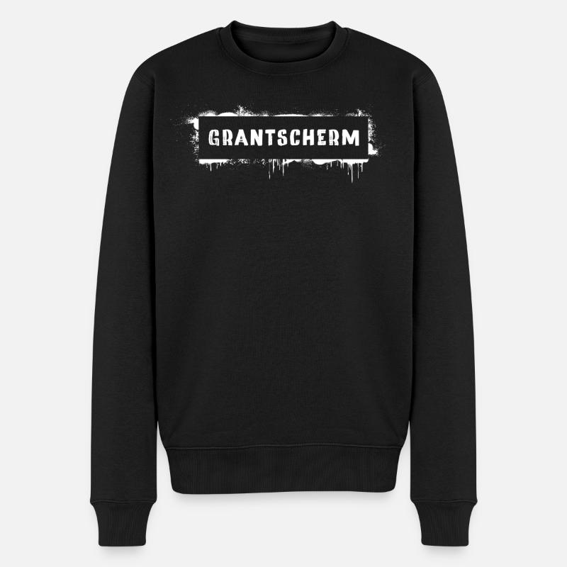 Grantscherm – dialecte viennois dicant Grantig - Pull Premium bio Homme - noir