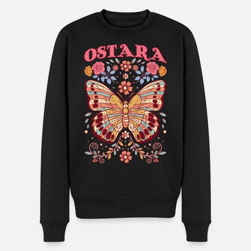 Ostara Månebarn God påske Ostara - Premium økologisk genser for menn - svart