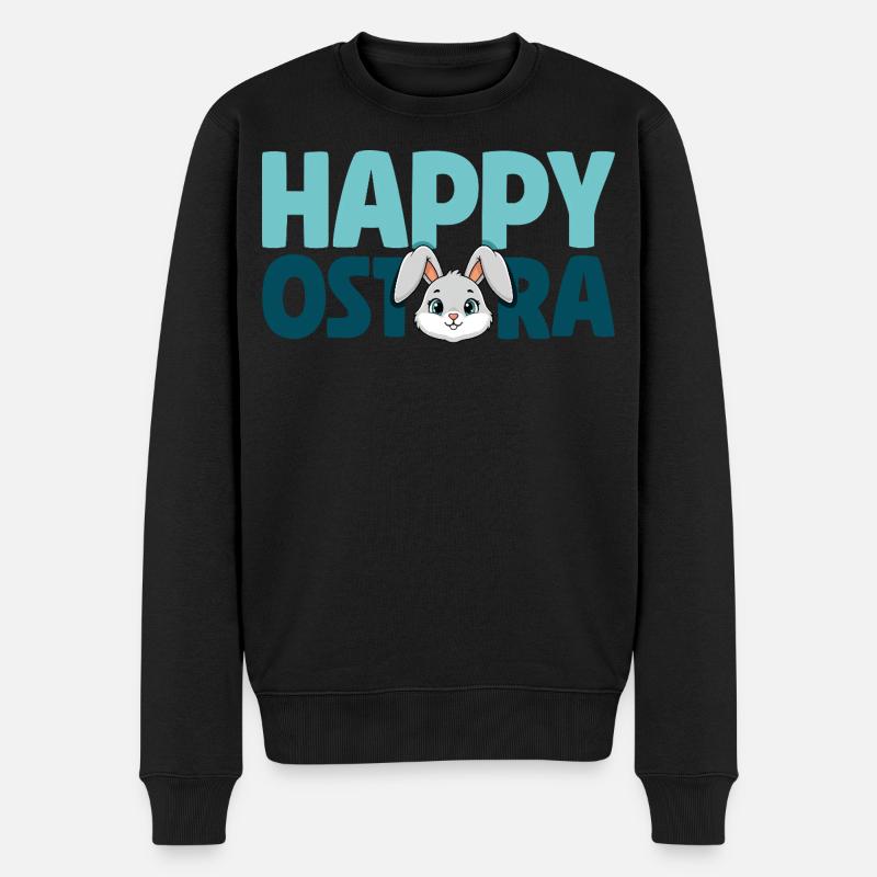 Joyeux Ostara Lapin Lapin Ostara - Pull Premium bio Homme - noir