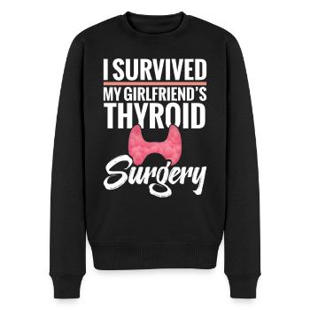 Chirurgie d’ablation de la thyroïde Petite amie Thyroïde - Pull Premium bio Homme - noir - Devant - Nico (187cm)