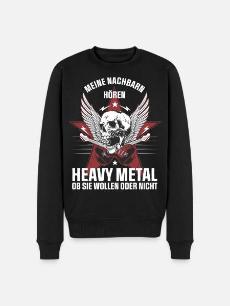My neighbors listen to heavy metal - Men's Premium Organic Jumper - black