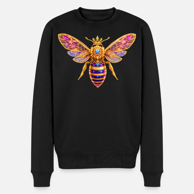 Queen Bee Bienenkönigin - Männer Premium Bio Pullover - Schwarz
