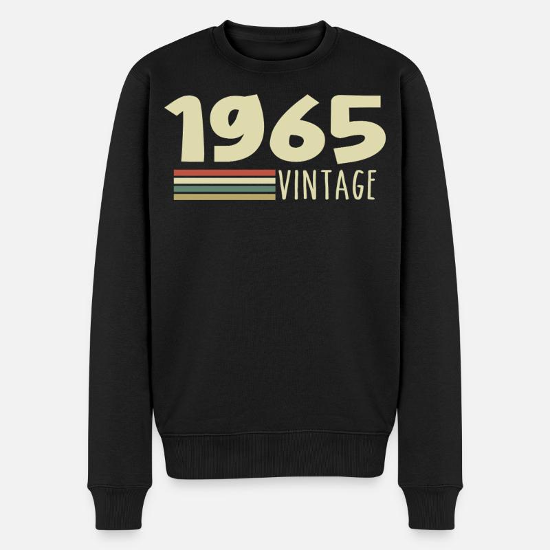 Jubiläum 1965 1965 - Männer Premium Bio Pullover - Schwarz