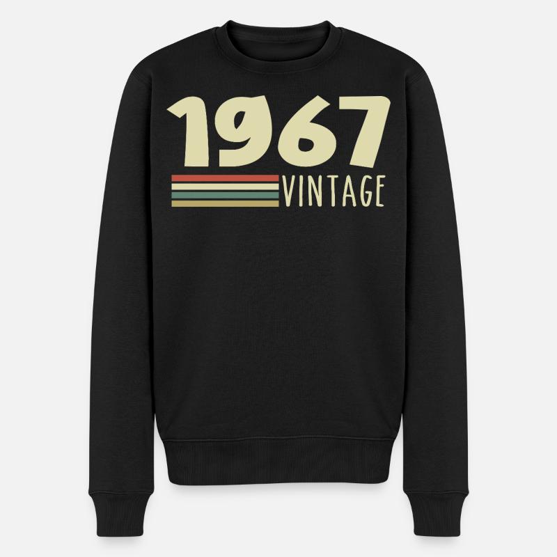 Jubiläum 1967 1967 - Männer Premium Bio Pullover - Schwarz