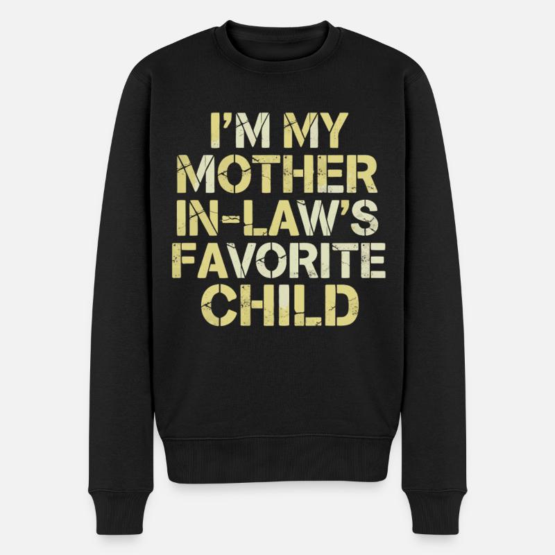 L’enfant préféré de la belle-mère - Pull Premium bio Homme - noir