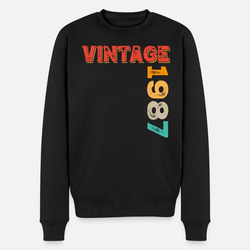 Millésime 1987 - Pull Premium bio Homme - noir