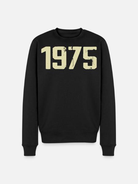 Jubiläum 1975 - Männer Premium Bio Pullover - Schwarz