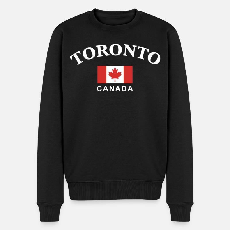 Toronto, Kanada - Männer Premium Bio Pullover - Schwarz