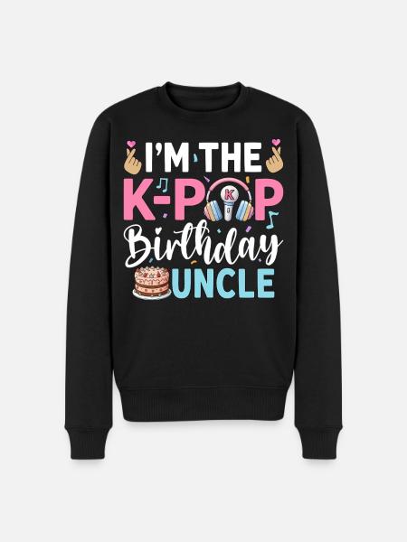 Jeg er K-Pop-bursdagsonkelen - Premium økologisk genser for menn - svart