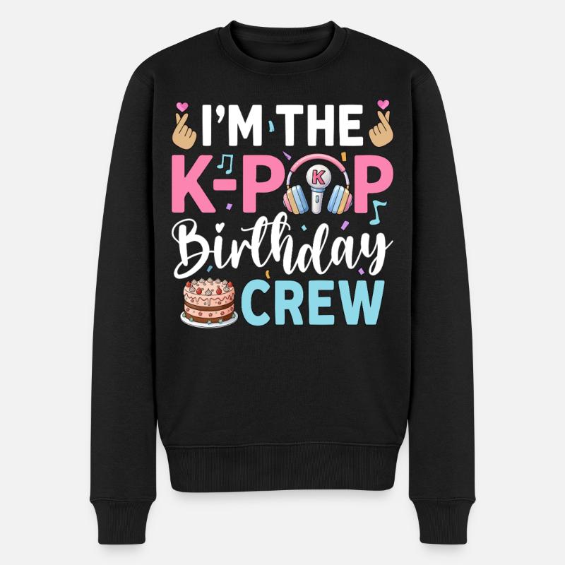 Je suis l’équipe d’anniversaire K-Pop - Pull Premium bio Homme - noir