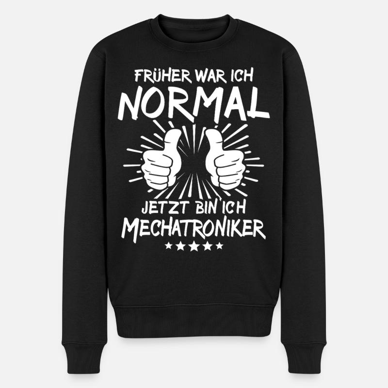 Mechatroniker - Männer Premium Bio Pullover - Schwarz