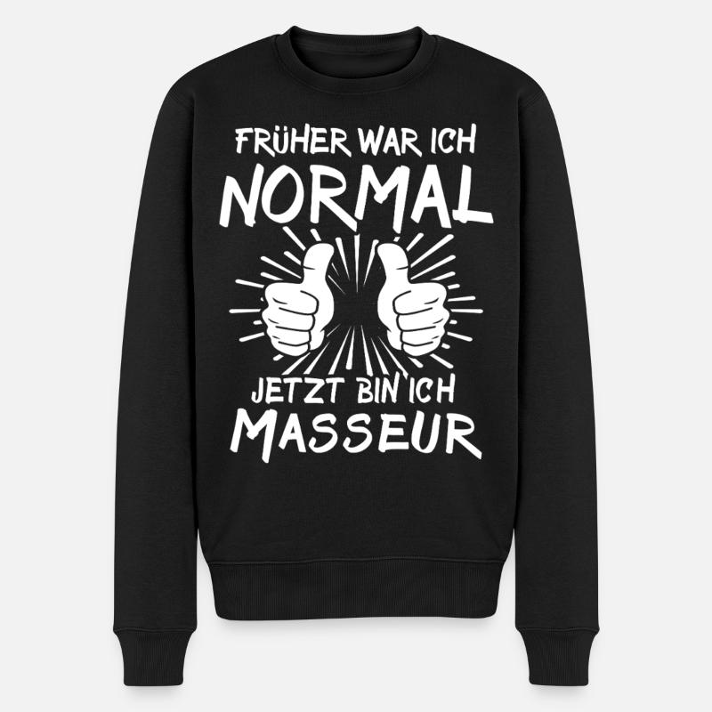 Masseur - Männer Premium Bio Pullover - Schwarz