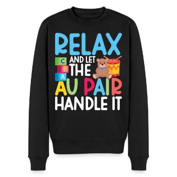 Au Pair Must Haves Babysitter Appreciation Nanny - Men's Premium Organic Jumper - black - Front - Nico (187cm)
