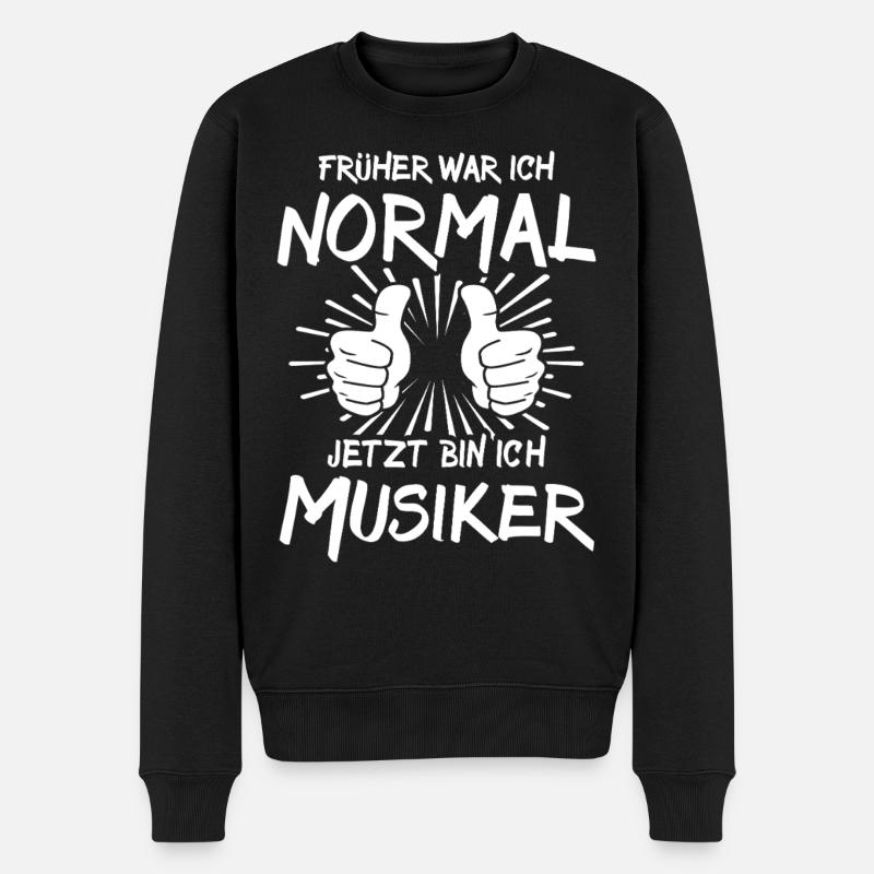 Musiker - Männer Premium Bio Pullover - Schwarz