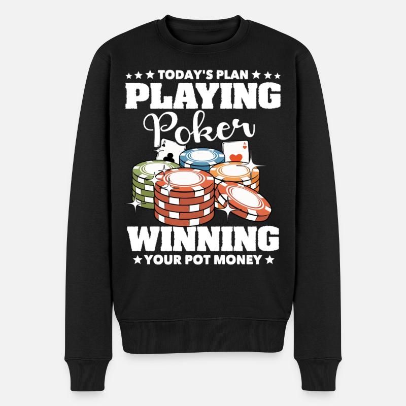 Poker Poker Joueurs - Pull Premium bio Homme - noir