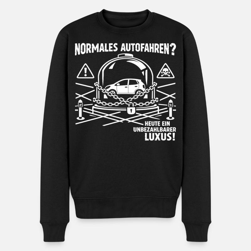 Normales Autofahren ? - Männer Premium Bio Pullover - Schwarz