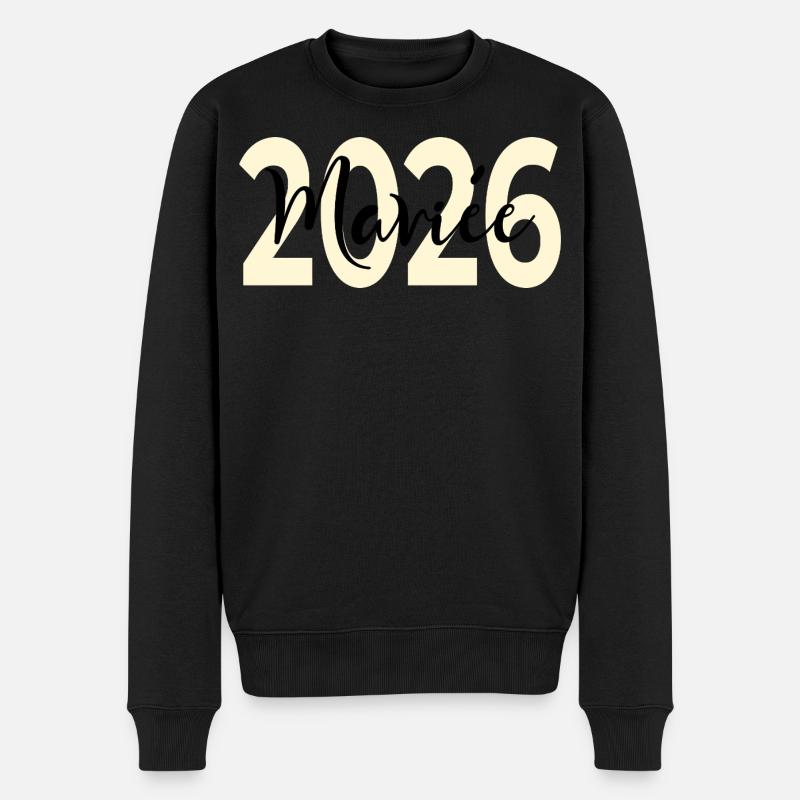 Mariée 2026 - Pull Premium bio Homme - noir