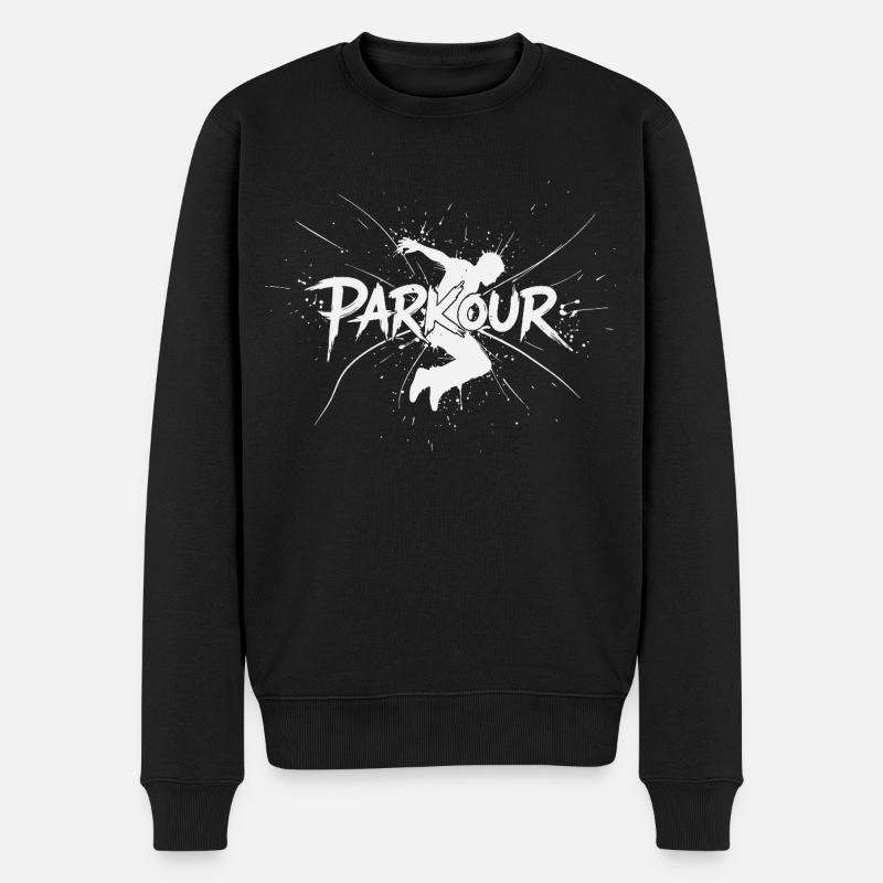 Parkour Freerunning - Pull Premium bio Homme - noir