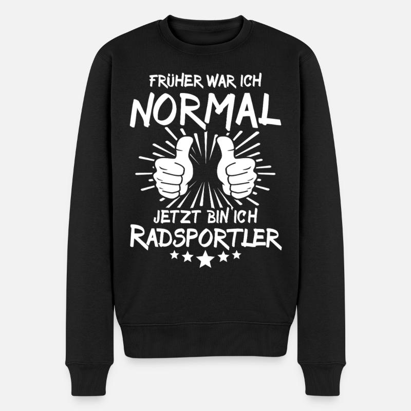 Radsportler - Männer Premium Bio Pullover - Schwarz