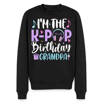 I'm The K Pop Birthday Grandpa - Männer Premium Bio Pullover - Schwarz - Vorne - Nico (187cm)