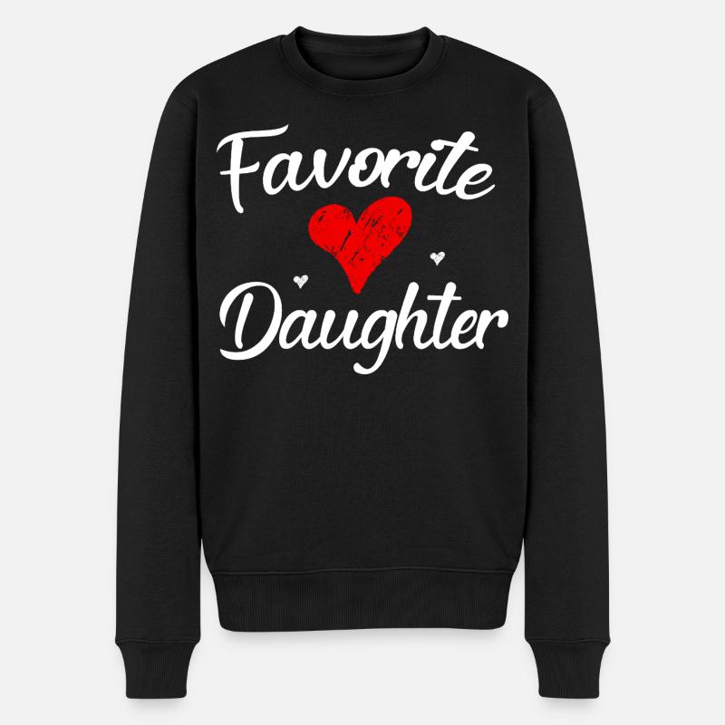 fille préférée - Pull Premium bio Homme - noir