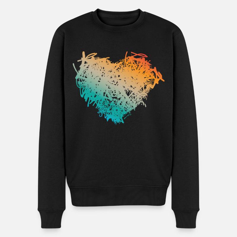 Cœur - Pull Premium bio Homme - noir