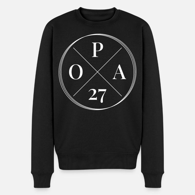Opa 2027 - Männer Premium Bio Pullover - Schwarz