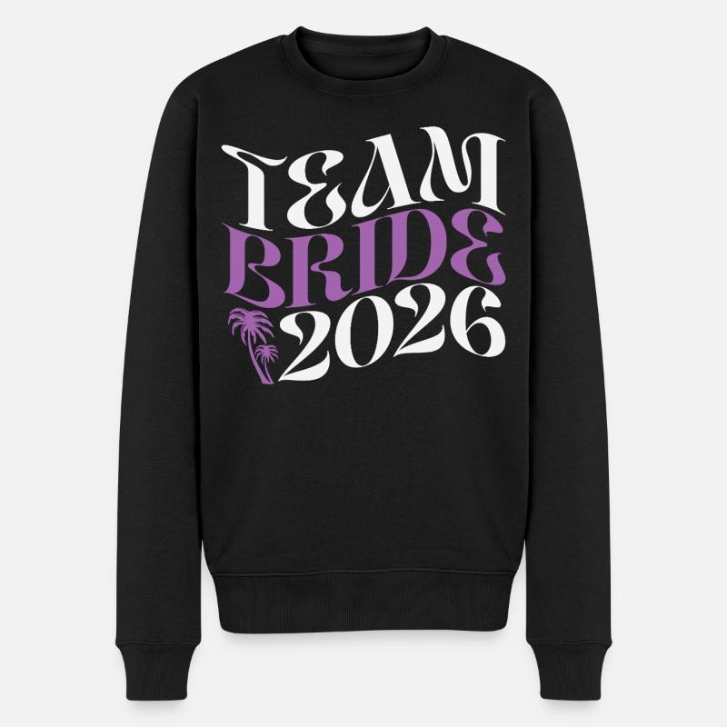 Team Bride Junggesellinnenabschied 2026 - Männer Premium Bio Pullover - Schwarz