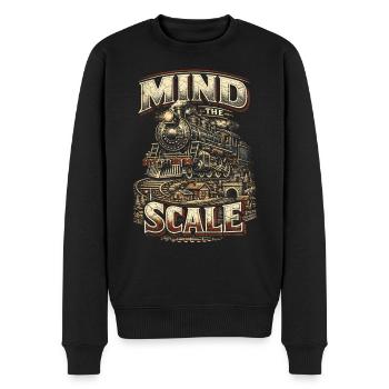 Modelleisenbahn Eisenbahn Mind The Scale - Pull Premium bio Homme - noir - Devant - Nico (187cm)