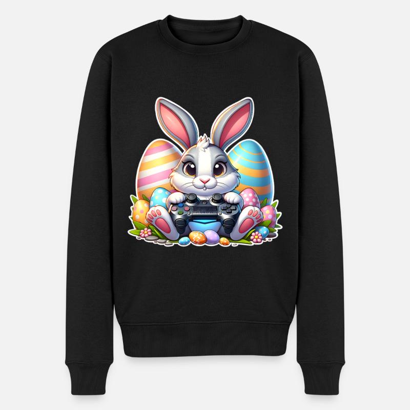 Jeux de Pâques - Pull Premium bio Homme - noir