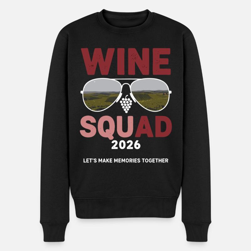 ÉQUIPE DU VIN 2026 - Pull Premium bio Homme - noir