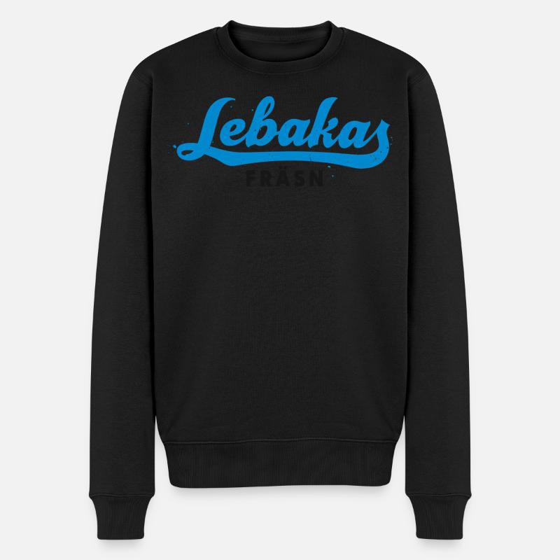 Lebakas fräsn - Männer Premium Bio Pullover - Schwarz