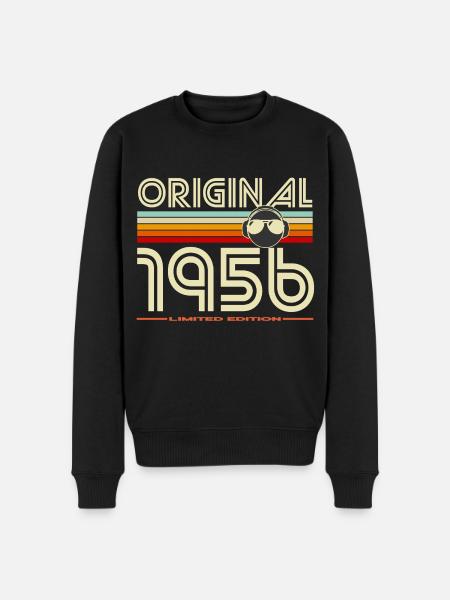 Original 1956 Retro Limited Edition - Men's Premium Organic Jumper - black