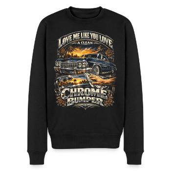 Lowrider Auto - Männer Premium Bio Pullover - Schwarz - Vorne - Nico (187cm)
