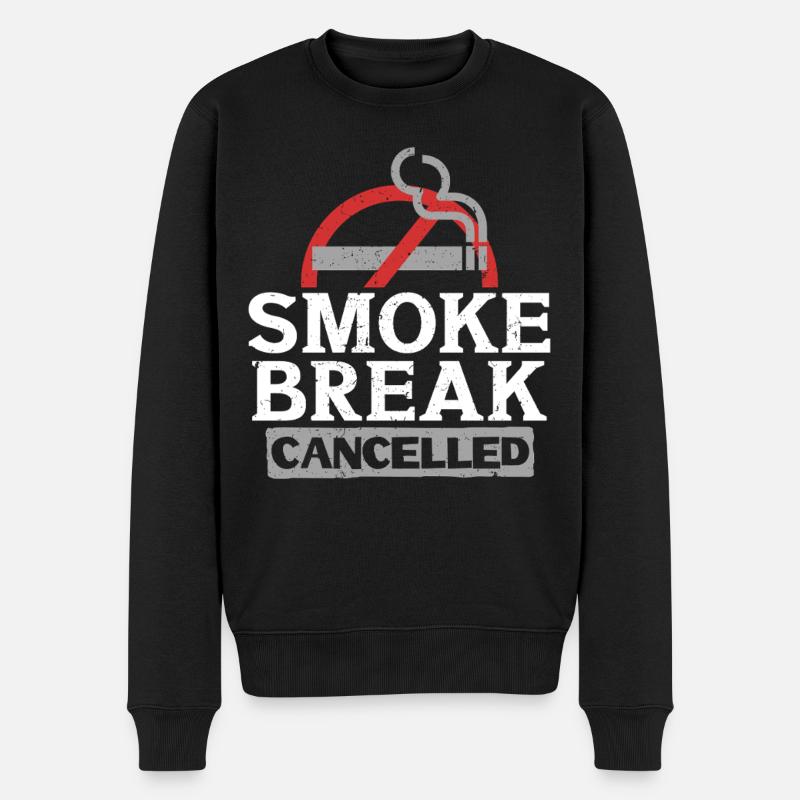 Pause fumée ex-fumeuse annulée - Pull Premium bio Homme - noir