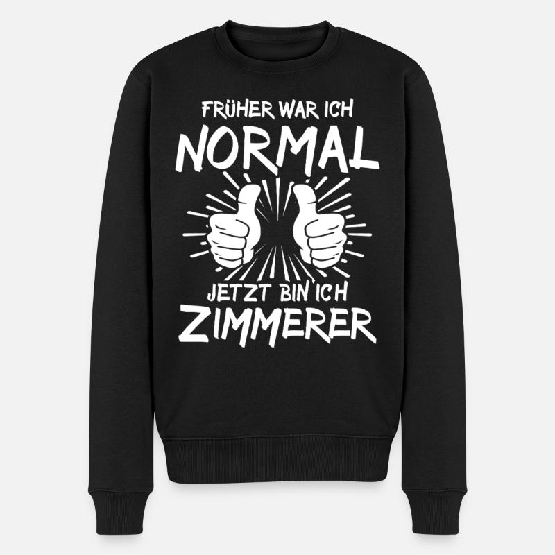 Zimmerer - Männer Premium Bio Pullover - Schwarz