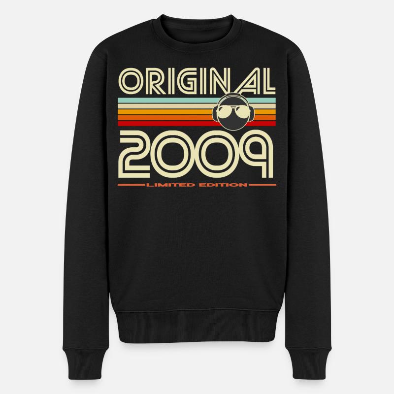 Originale Retro-Edition 2009 - Männer Premium Bio Pullover - Schwarz