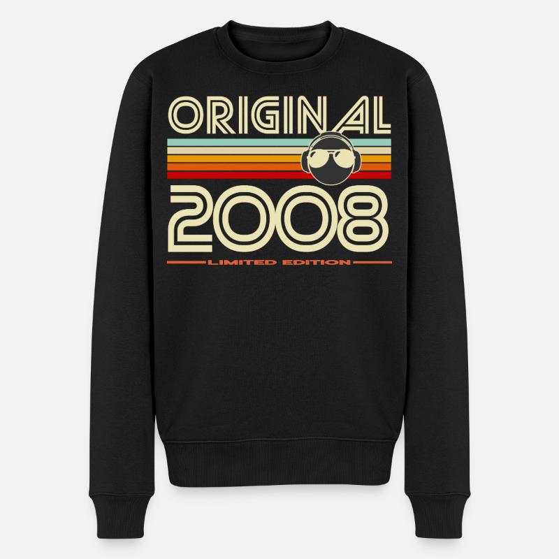 Original 2008 Édition Rétro - Pull Premium bio Homme - noir