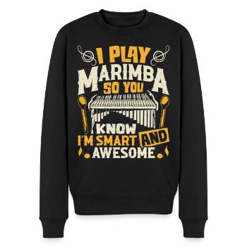 Marimbist, Schlaginstrument, Orchester, Marimba - Männer Premium Bio Pullover - Schwarz - Vorne - Nico (187cm)