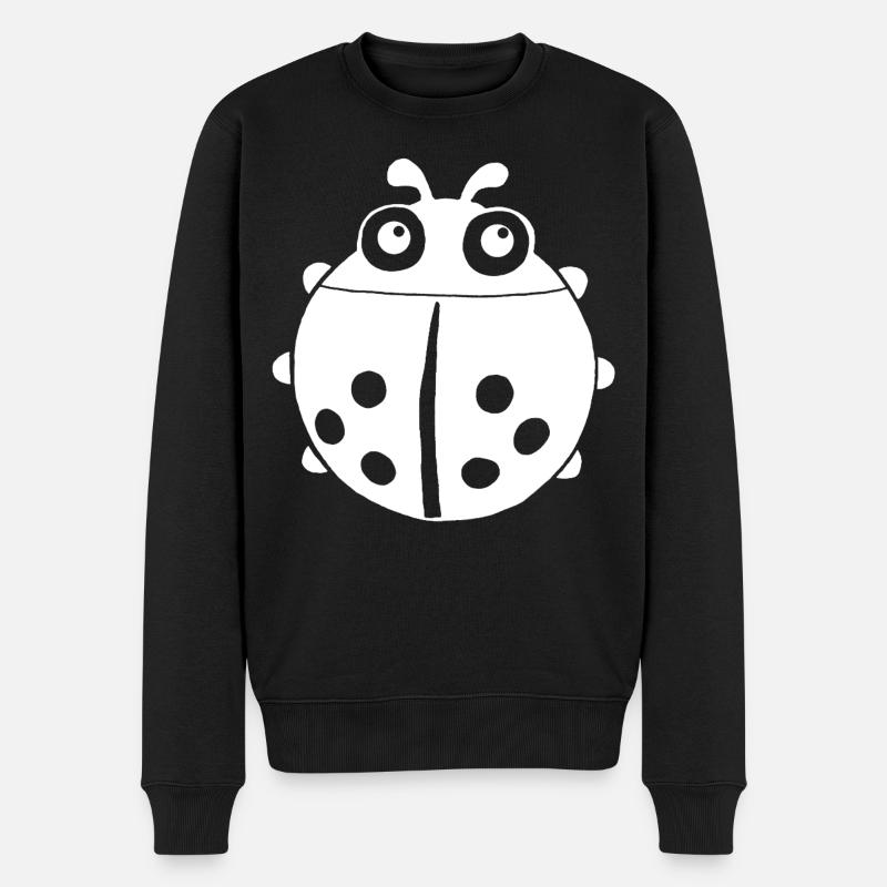 Coccinelle blanche - Pull Premium bio Homme - noir
