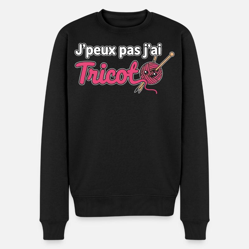 Jpeux pas j'ai Tricot - Pull Premium bio Homme - noir