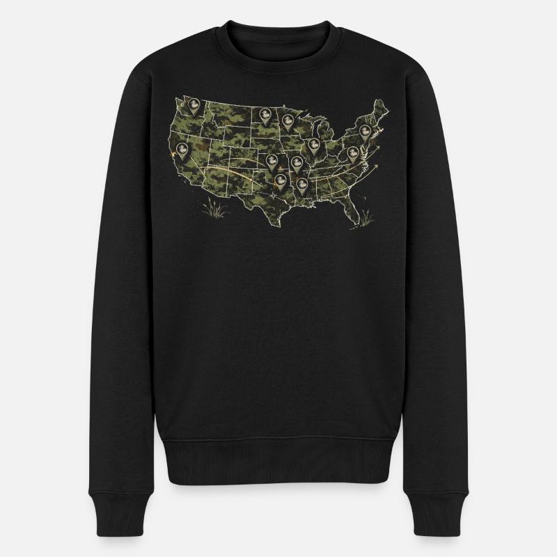 Entenjagd - Männer Premium Bio Pullover - Schwarz