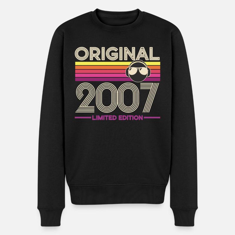 Original 2007 Édition Limitée Retro - Pull Premium bio Homme - noir